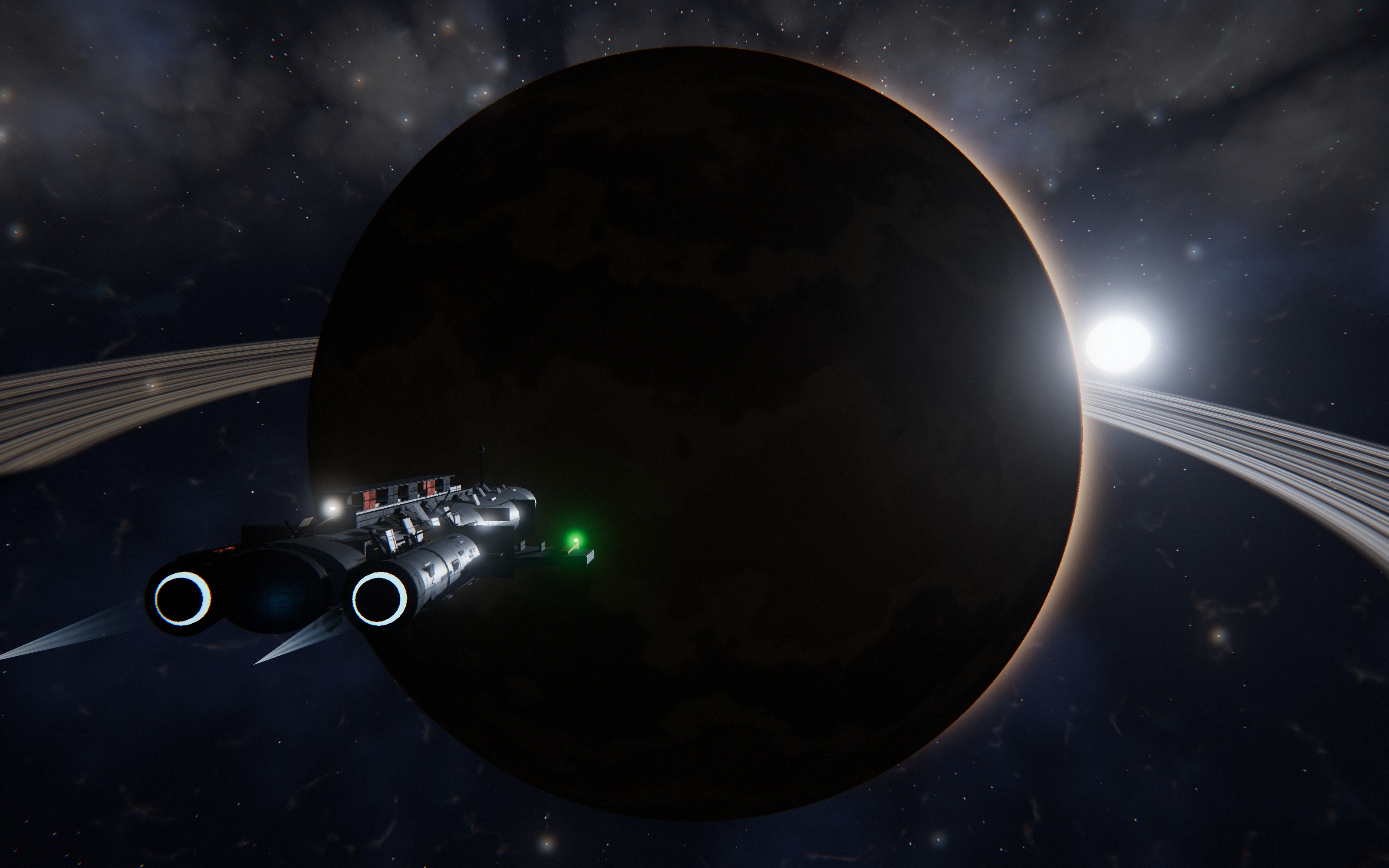 環を持つガス惑星